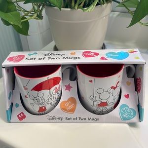 BRAND NEW  Disney Mickey Mouse & Minnie Mouse Set of Two Mug